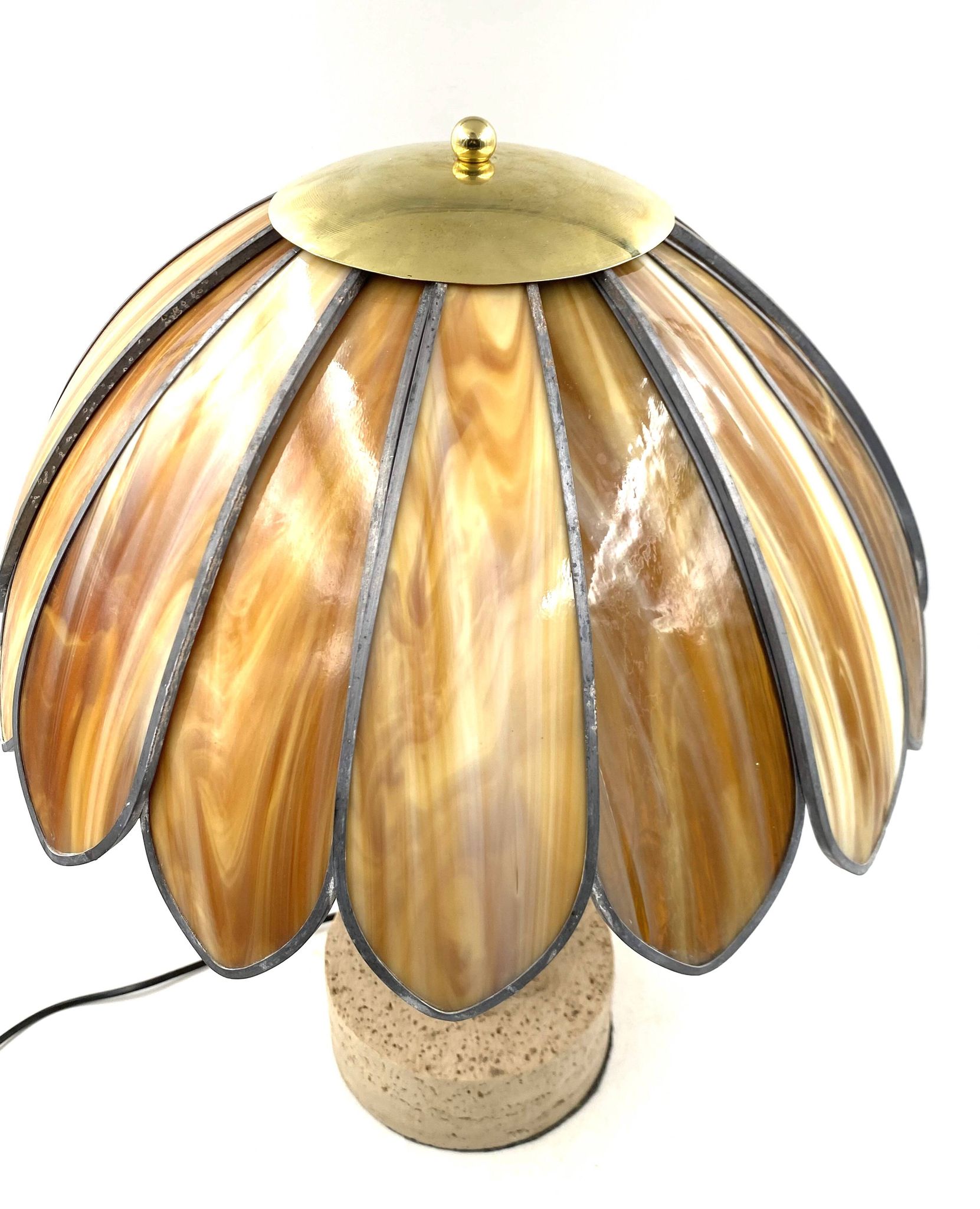 Hollywood regency important table lamp, Italy 1970 ca.