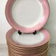 Set of 12 flat plates porcelain from Limoges