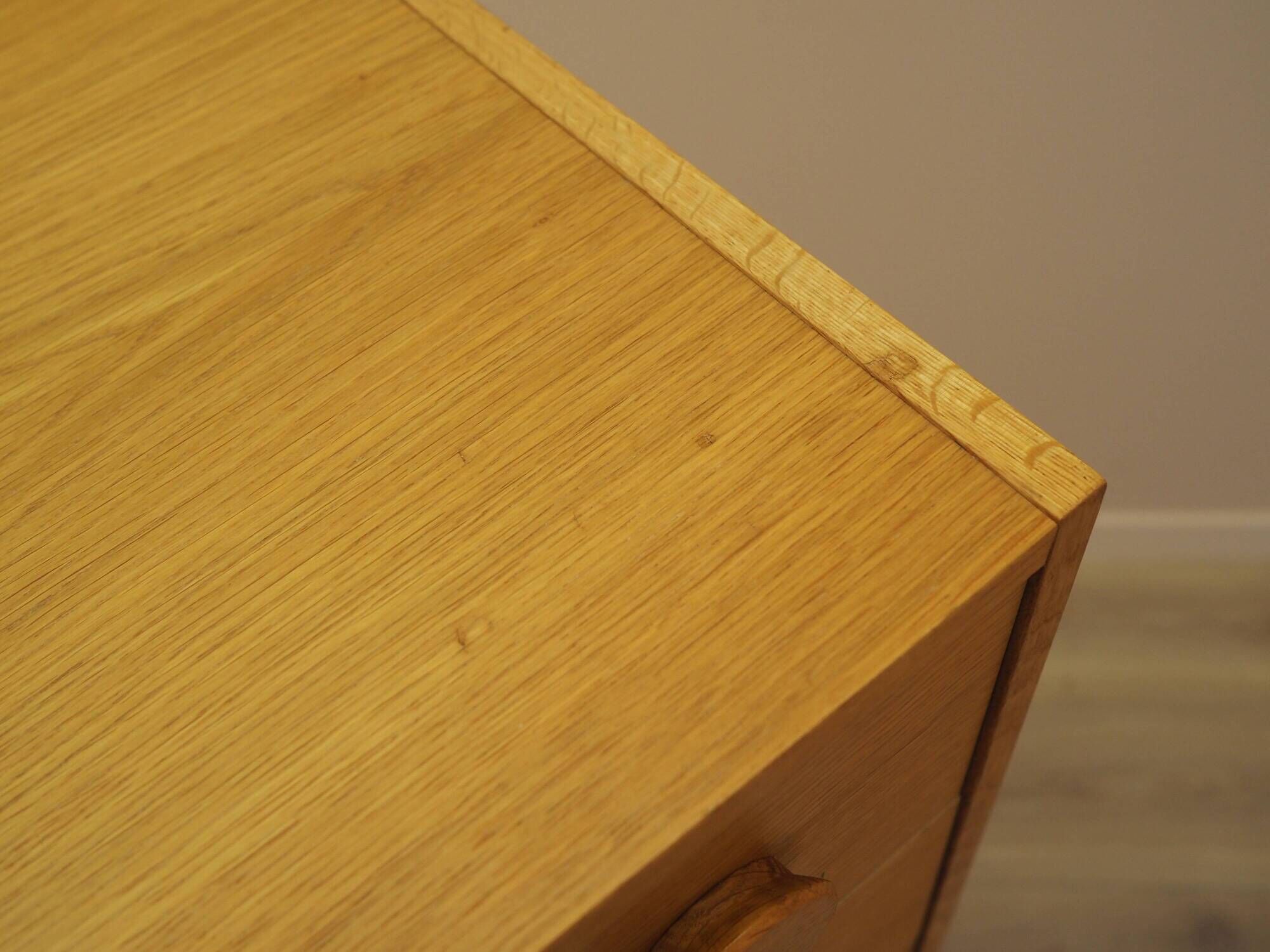 Ash veneer chest of drawers, Denmark, 1970s
