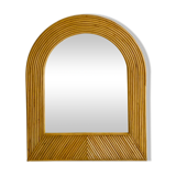 Miroir en rotin