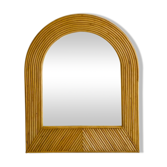 Rattan mirror
