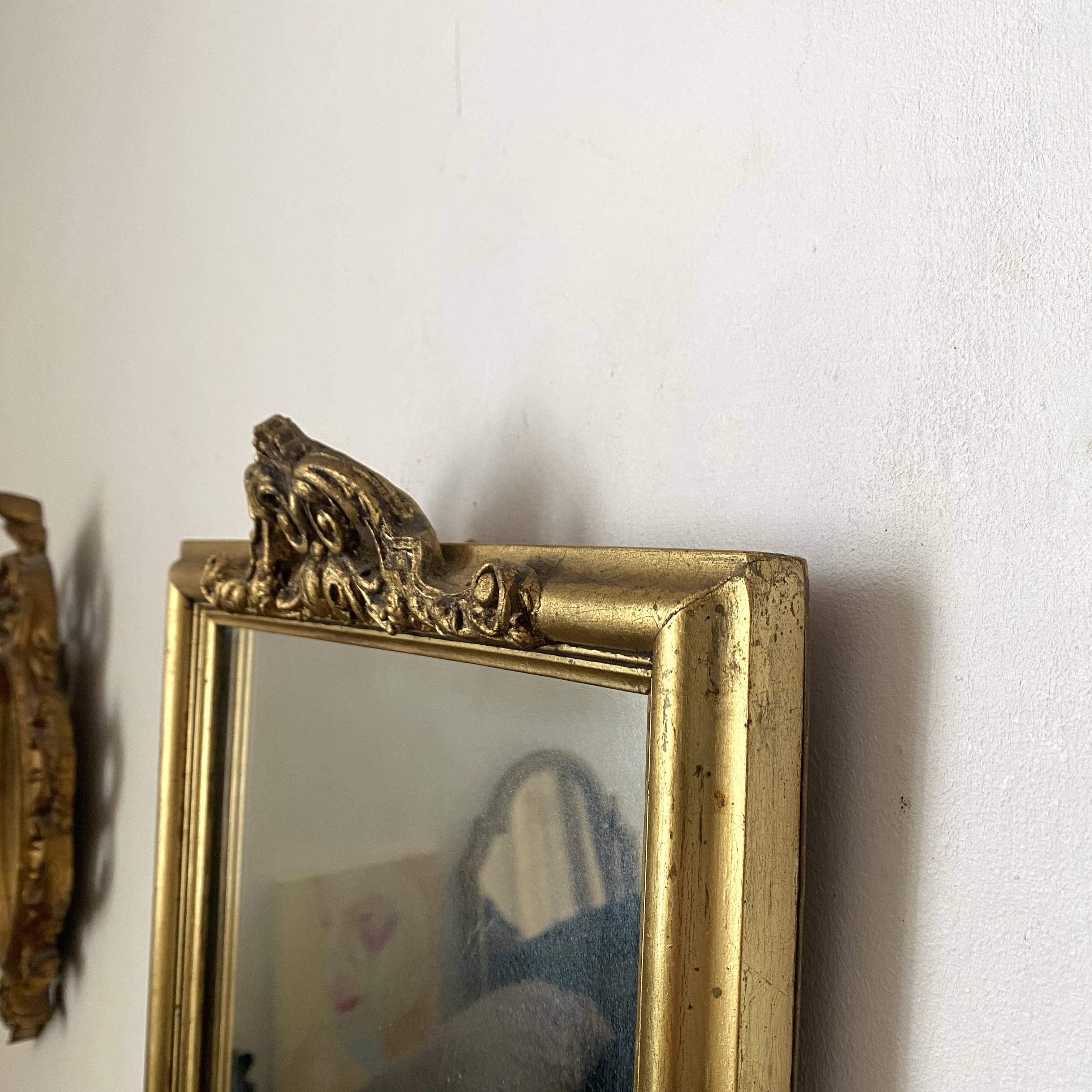 Golden mirror 51X29cm