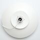 White Scandinavian Form Light lamp, 1970s