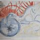 DALI exhibition poster lithographs and engravings, the chariot of dawn, 1984, 38 x 60 cm
