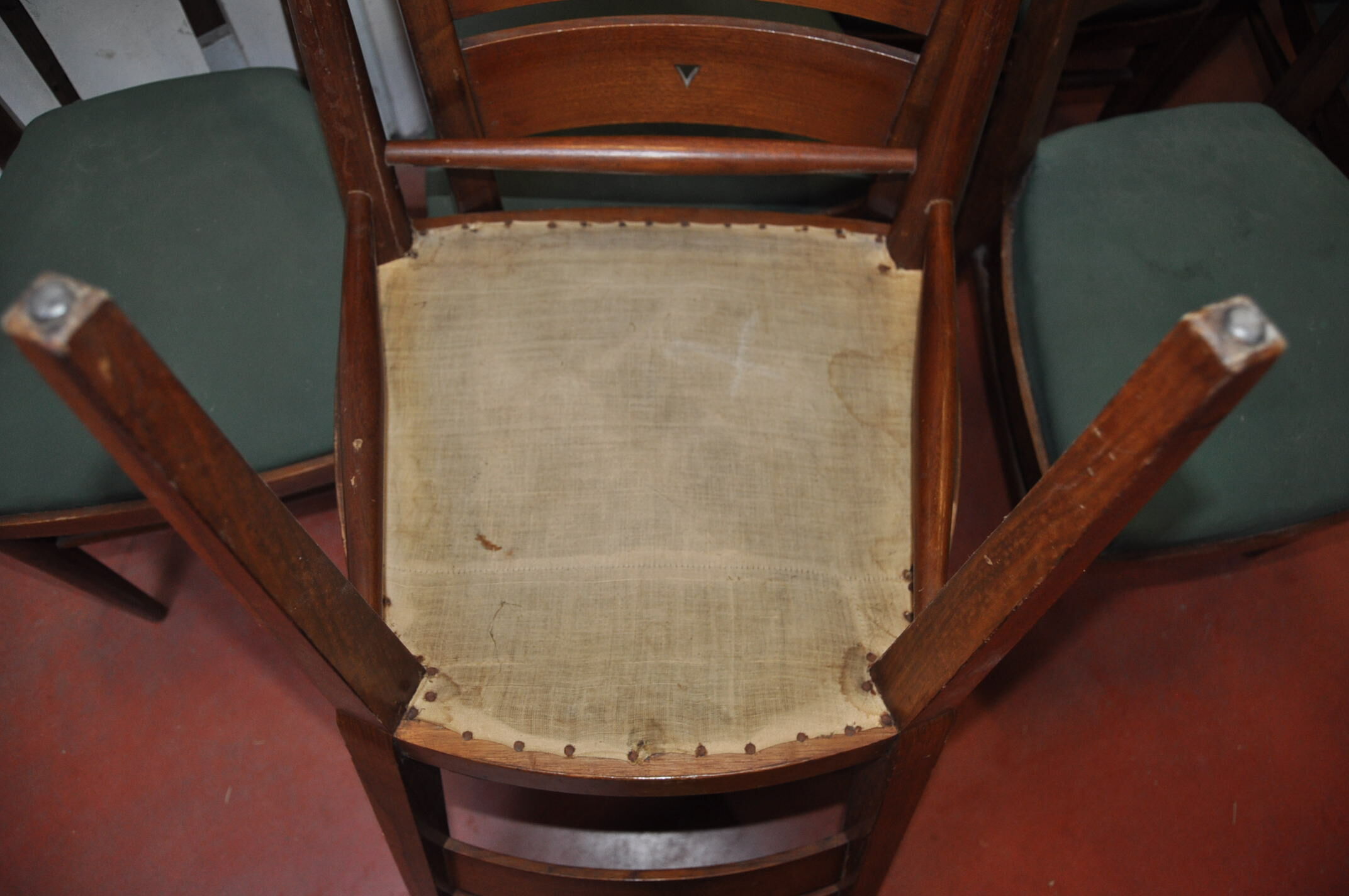 Series of 10 rosewood chairs