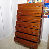 Vintage rag chest of drawers from the 60s seven drawers