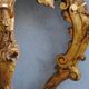 Console Louis XV en bois doré dessus marbre