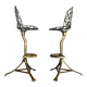 David Marshall Sculptural Barstools – Set of 2