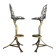 David Marshall Sculptural Barstools – Set of 2