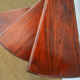 Spiral staircase for library made of mahogany wood