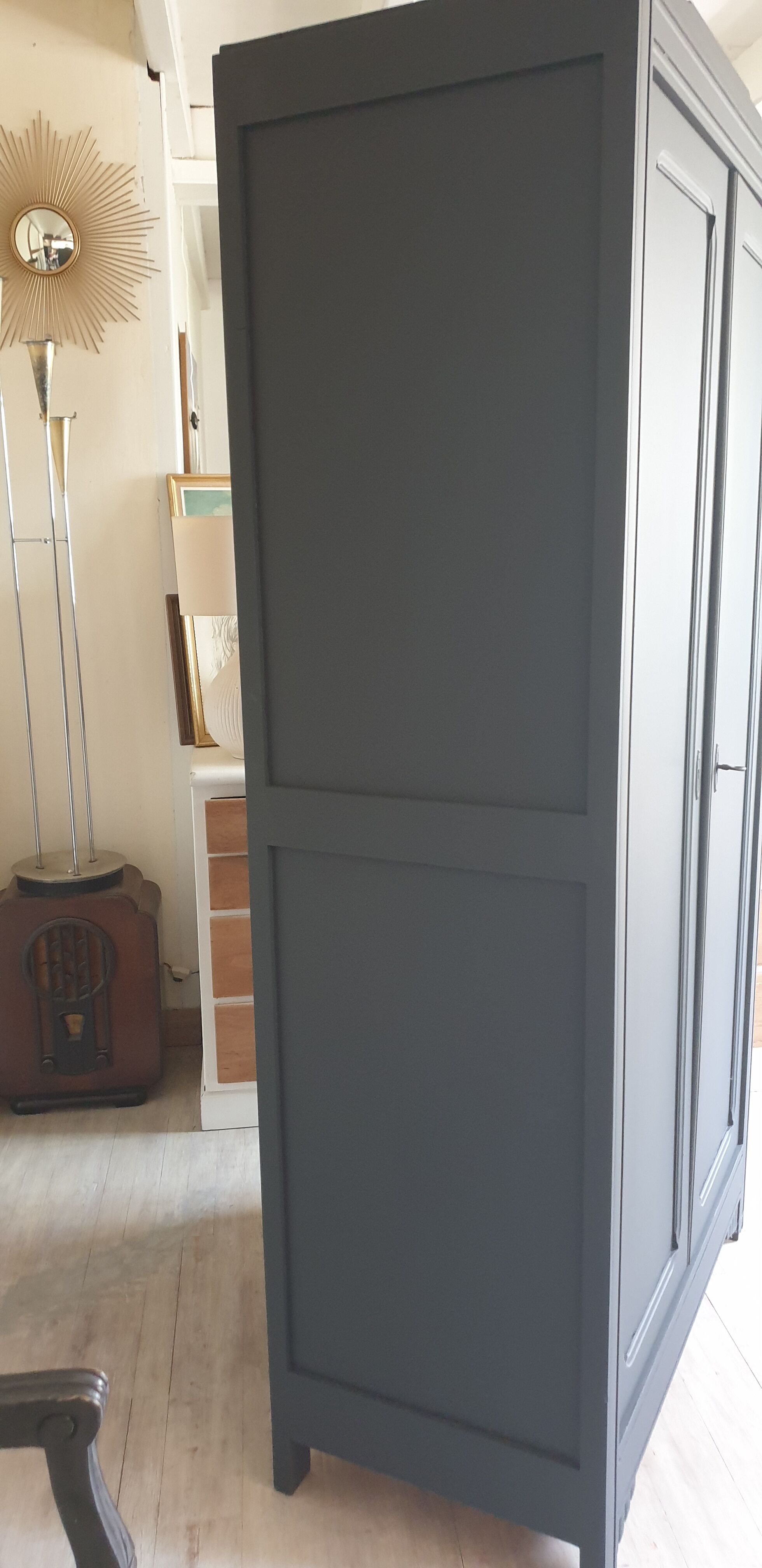 Art Deco grey wardrobe