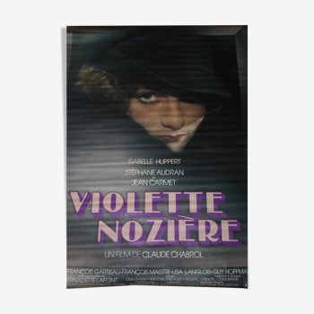 Original cinema poster "Violette Nozière" Isabelle Hupert