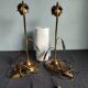 Pair of art deco lamps old gooseneck