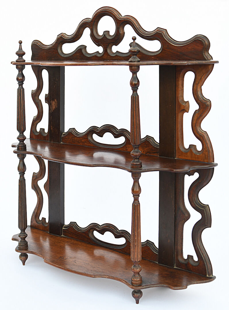 Rosewood wall shelf
