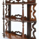 Rosewood wall shelf