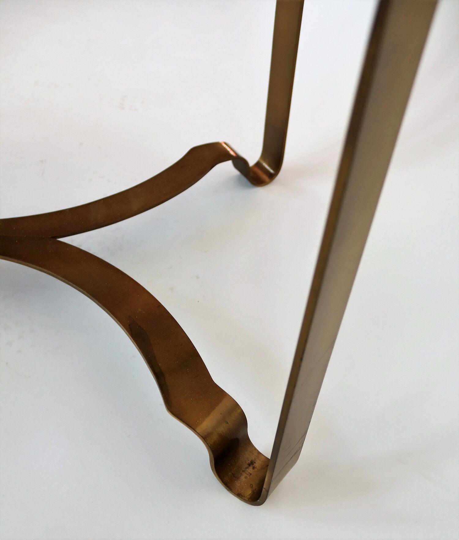 Italian mid-century brass and travertine marble coffee table, 1970