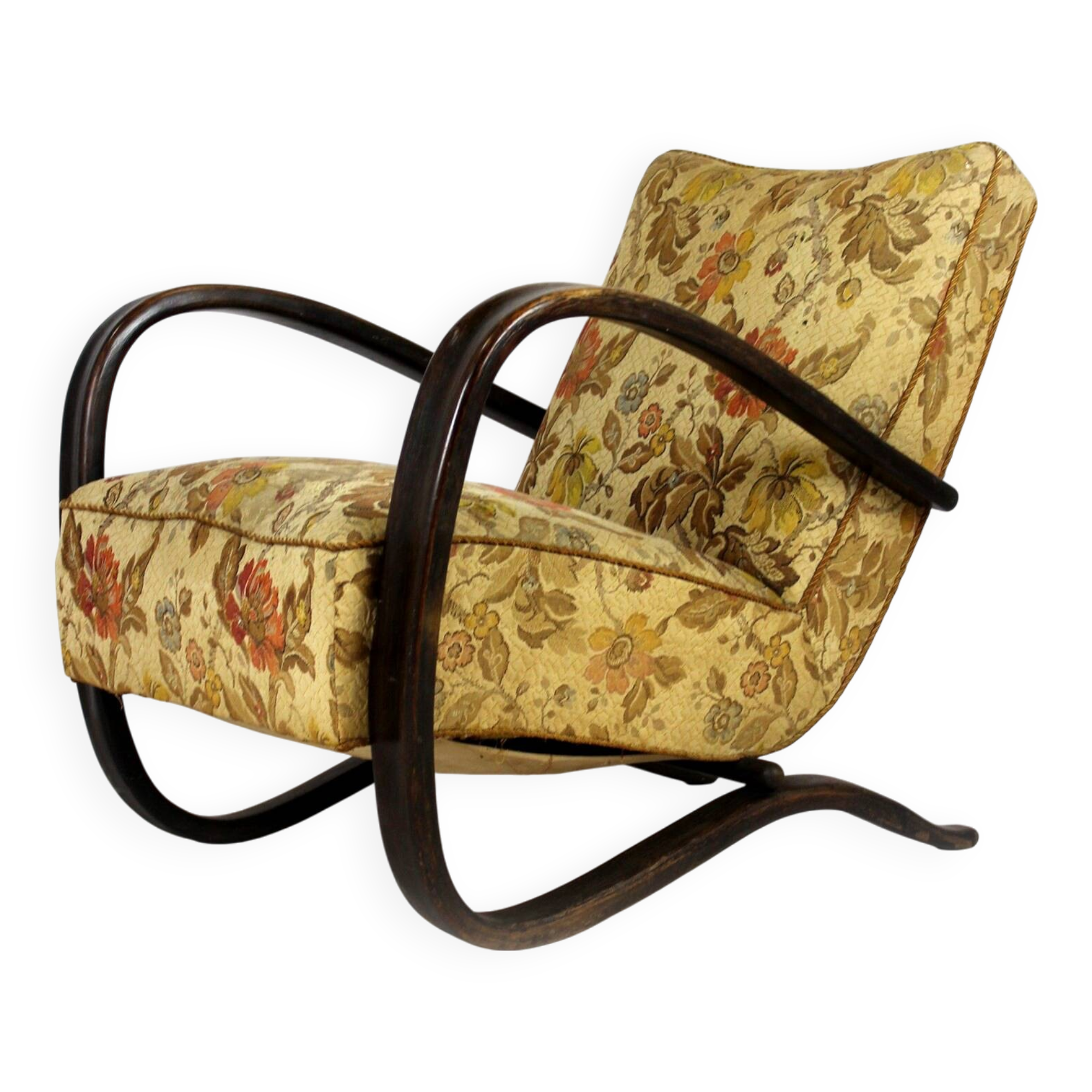 H-269 Lounge Chair by Jindřich Halabala, 1930s