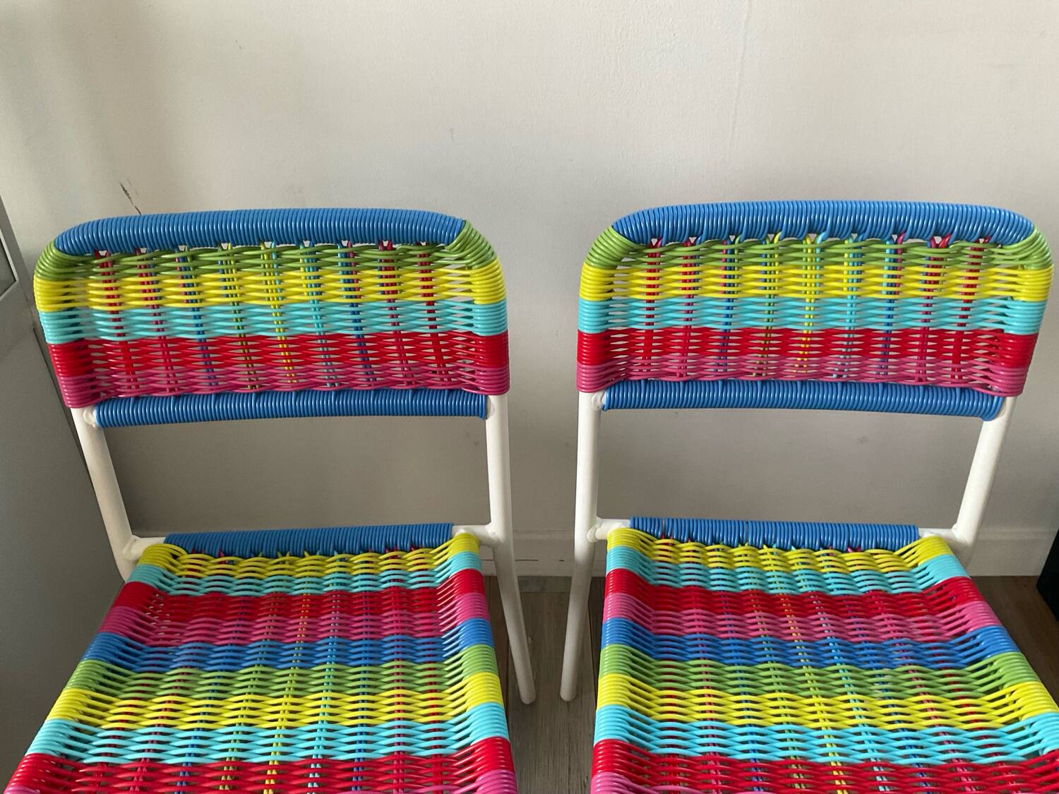 Fargglad chair pair by Maria Vinka for IKEA from the 90s.