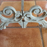 Bistro dining table - wood and wrought iron