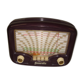 Poste radio sonora bakélite prune, 1940/50