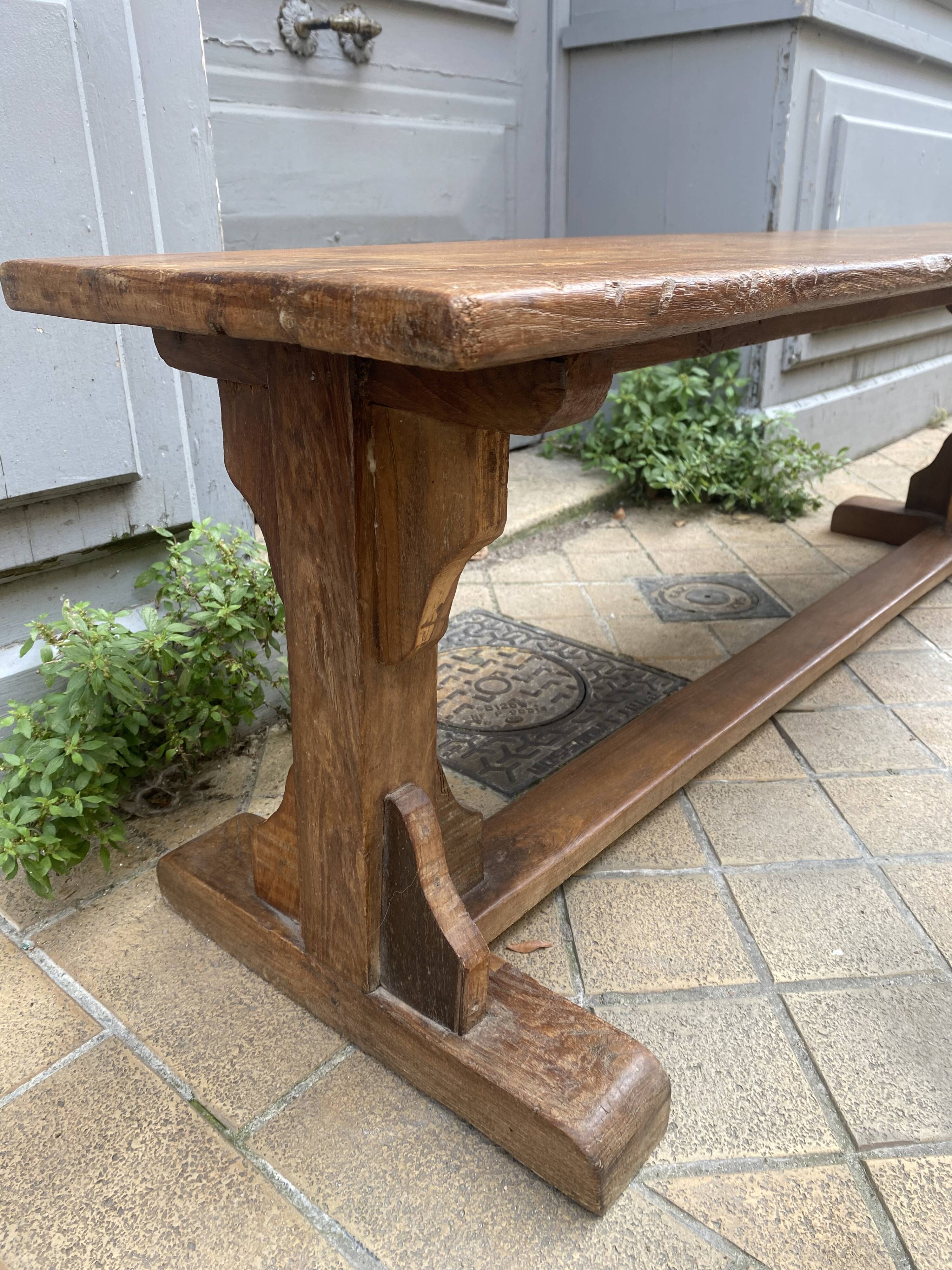 Teak church bench