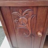 Art deco bedside table top marble door on the left