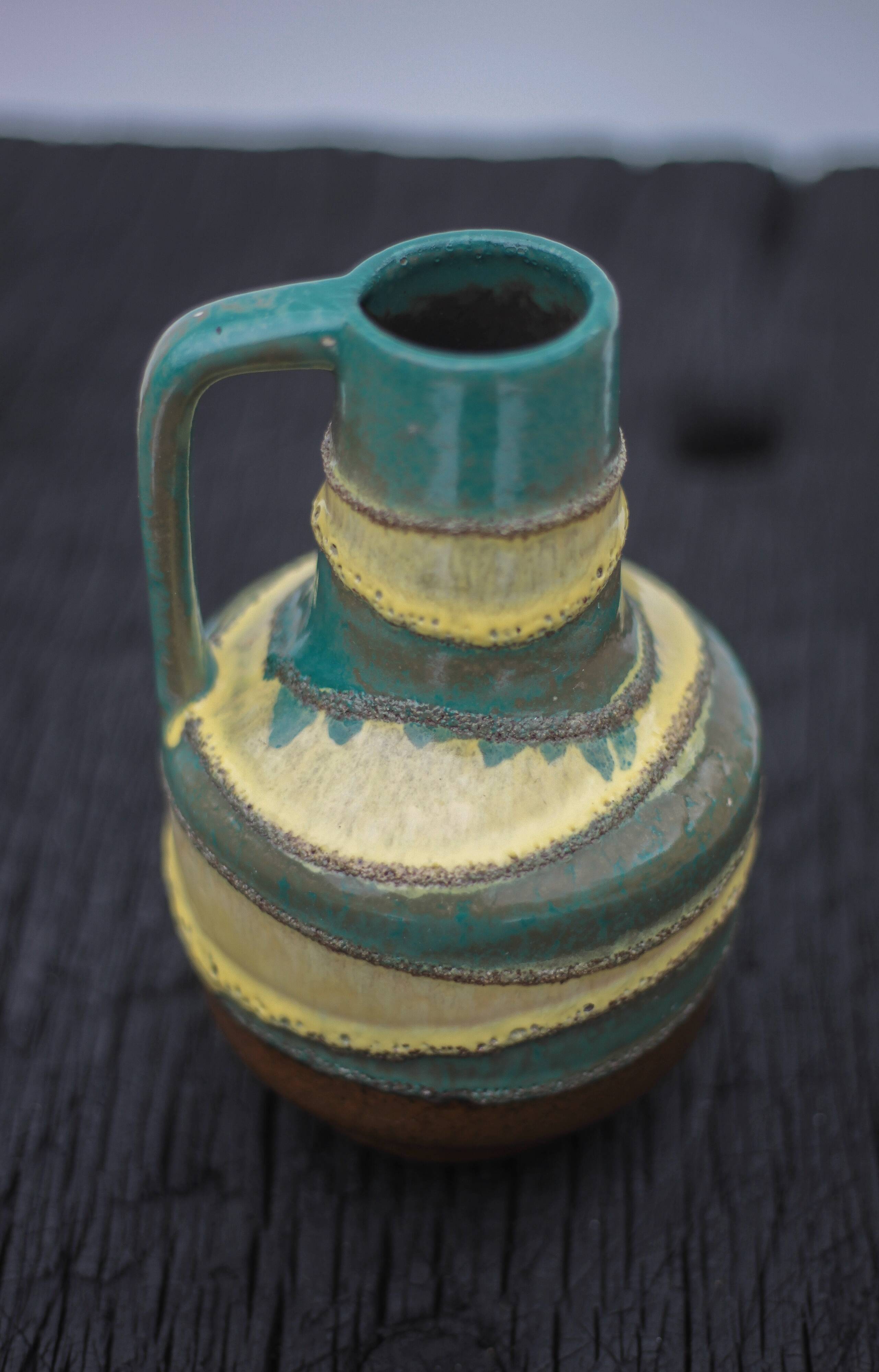 Ceramic vase VEB Haldensleben, decorative vase, made in Germany