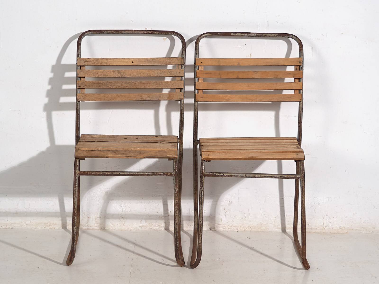 Chaises de jardin anciennes (c.1920). Ensemble de 2 pièces n°7