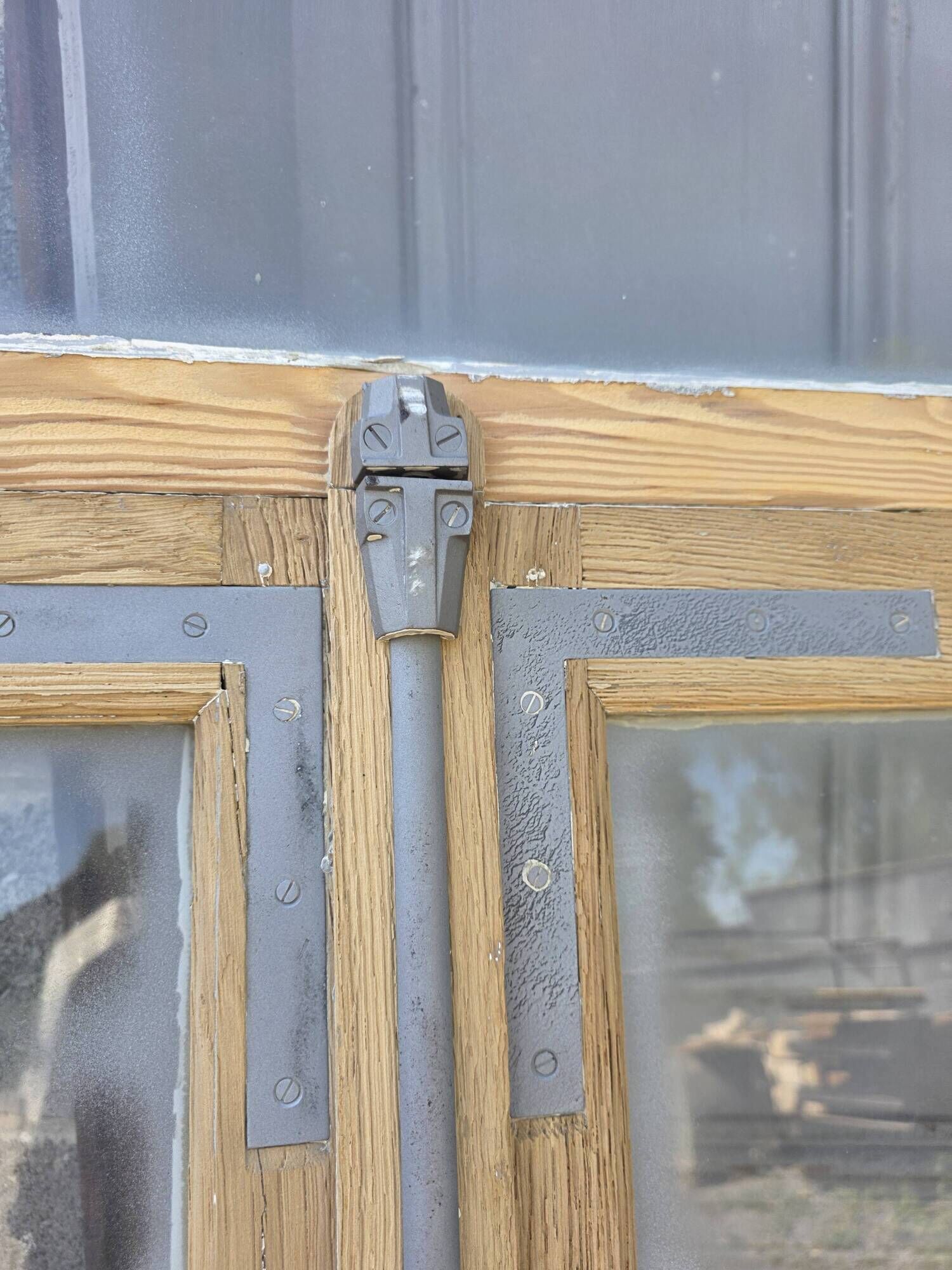 Old window in solid oak