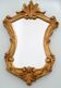 Baroque mirror gilded with gold leaf