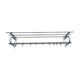 Chrome Art Deco wall coat rack
