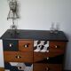 Commode vintage années 70, pieds fuseaux
