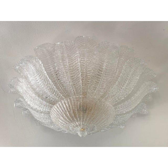 Pair of Murano glass ceiling lights