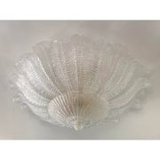 Paire de plafonniers en verre de Murano
