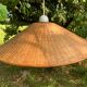 XXL vintage woven wicker pendant light