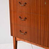 1950s roll-top mahogany secretaire desk