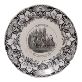Assiette parlante Sarreguemines "Ancien testament"