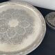 Round silver metal top - rosettes - frieze - Vintage - France