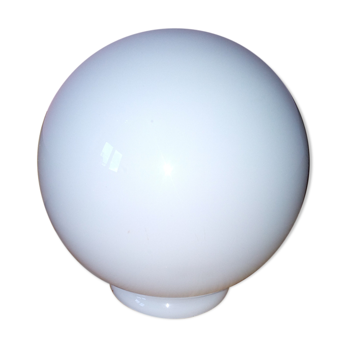 White opaline globe