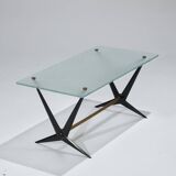 Table basse en verre, angelo ostuni, 1950s