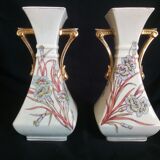 Art Nouveau cracked ceramic trim, eyelet patterns