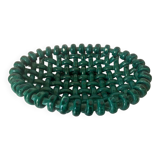 Braided ceramic fruit bowl signed Jérôme Massier Vallauris
