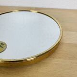 "Elite" Double-sided gold metal hand barber mirror