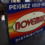 Plate enamelled novemail