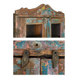 Skated wooden showcase
