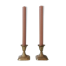 Set of 2 brass candlesticks, 70s