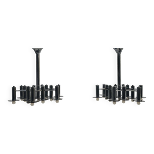 Pair of Large chromed - and