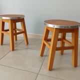 Pair of vintage side tables 70s/80s