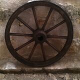 Old cart wheel