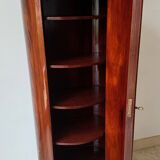 Somno “Column” or Cylindrical Cabinet, in flamed mahogany, Copenhagen, 1830-1840